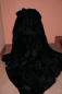 Preview: Lammfelldecke Black Diamond geschoren 200x160cm